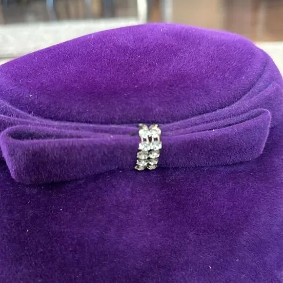 Velour Regale Vintage Purple Hat O/S
